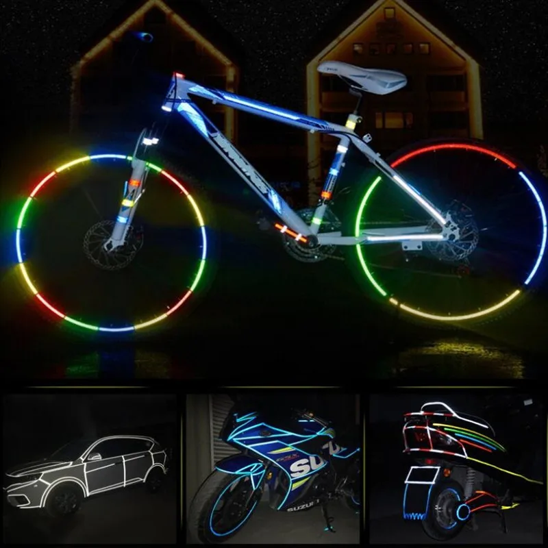 Флуоресцентная светоотражающая лента для велосипеда 800 см/315