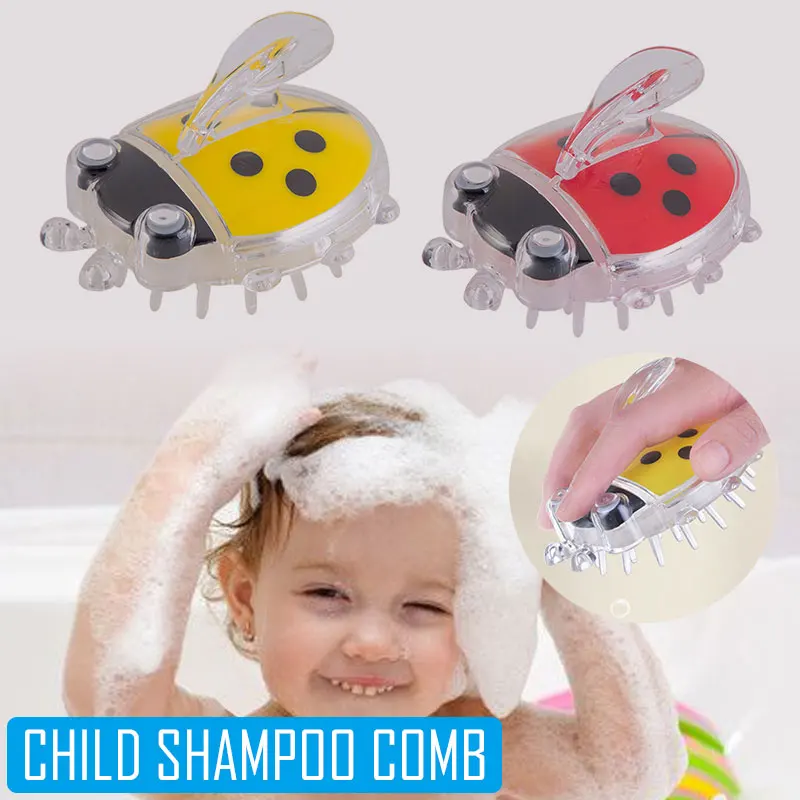 Многофункциональный шампунь Массажная щетка детский расческа милый мультяшный