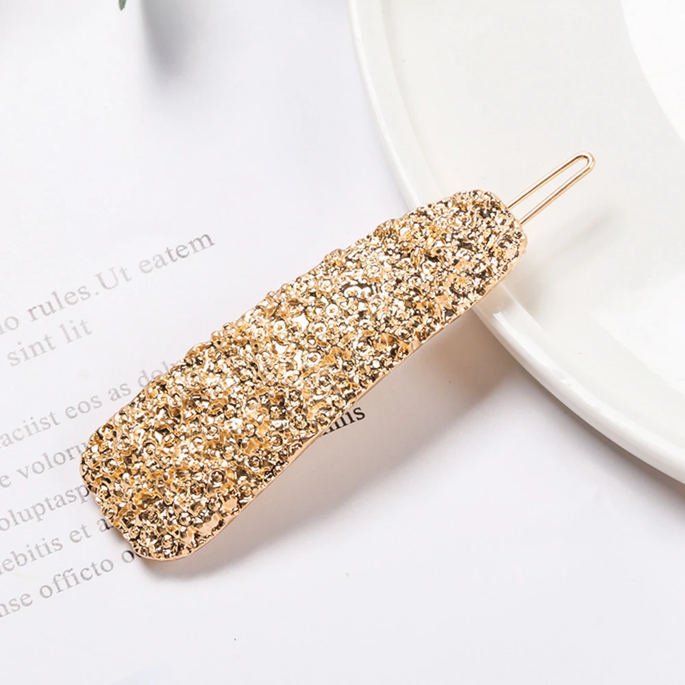 НОВЫЕ геометрические металлические зажимы стразы в форме капли заколки для