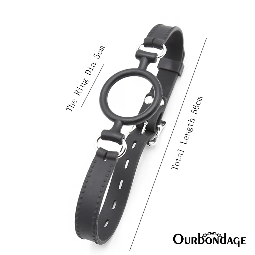 Ourbondage Silicone O Ring Mouth Gag Oral Fixation Silica gel Belt Band Restraints Sex Toys For Men Women And Couples | Красота и