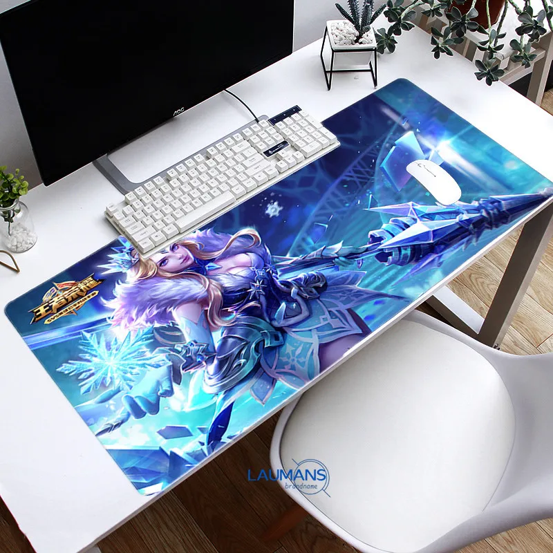 

Speed Locking Edge Large Natural Rubber Mouse Pad Honor of Kings Waterproof Game Desk Mousepad Mat for Csgo Dota LOL