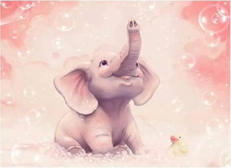 

Animal Elephant Diamond Painting DIY Round Or Square Diamond Painting Embroidery Cross Stitch Sunset Decoration Home