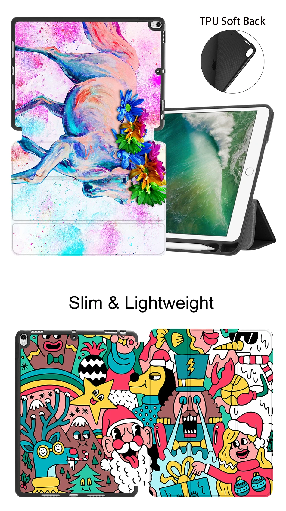 MTT Мягкий ТПУ чехол для задней панели для iPad Pro 10,5 ''Air 3rd Gen 10,5 дюймов из искусственной кожи откидной Чехол-подставка чехол для планшета с карандашом