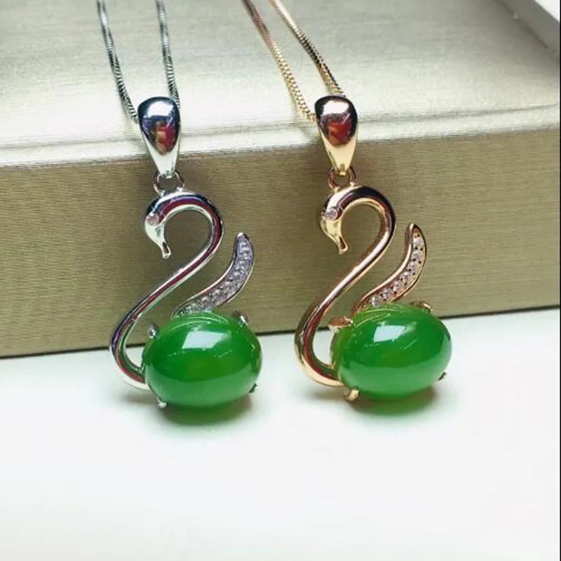 Очаровательная подвеска на удачу в форме маленького лебедя из серебра 925 пробы с