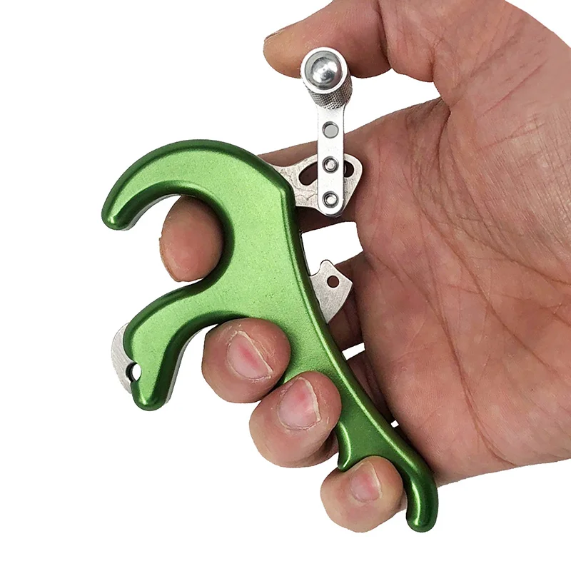 

4 Finger Bow Release Aid Adjustable Trigger for Outdoor Archery Hunting Shooting
