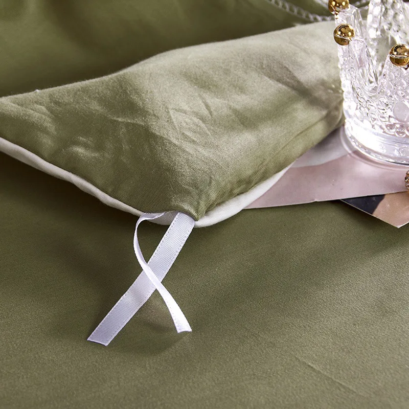 

HOME-2021-White plant bird embroidered Egyptian cotton bedding set king duvet cover and pillow cases