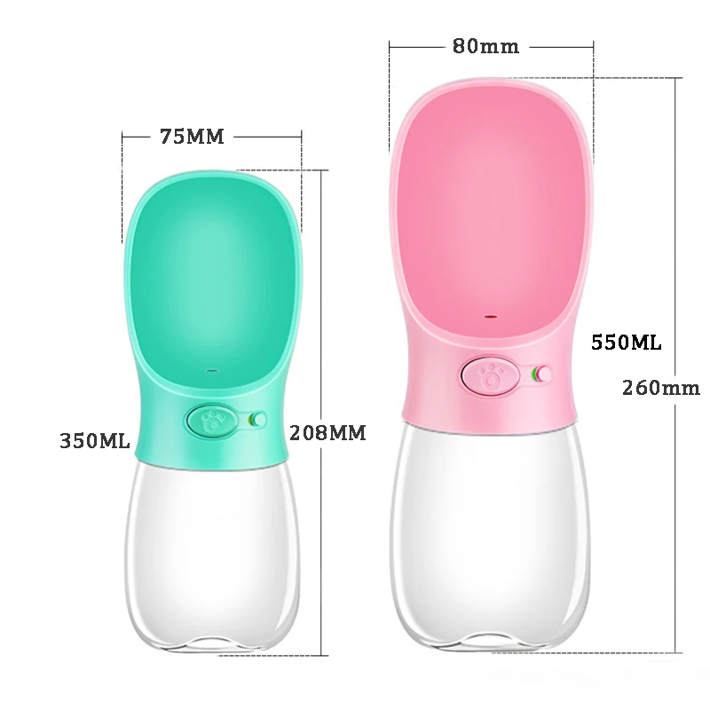 Портативный собака бутылка для воды путешествий Щенок Кот пьёт на открытом