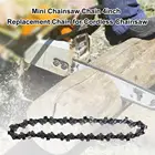 Аксессуары для замены беспроводной бензопилы мини-бензопила Chain, 4 дюйма, легко заменять и устанавливать садовый инструмент