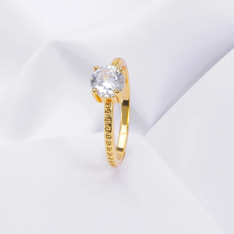 

Fashion Shiny Crystal Zircon Rings For Women Classic Engagement Wedding Ring For Wife Anniversary Gift Valentine Propose Jewelry