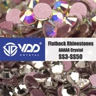 Стразы для ногтей VDD без горячей фиксации, хрустальный камень, аксессуары для творчества, стразы и украшения для ногтей, Блестящие кристаллы