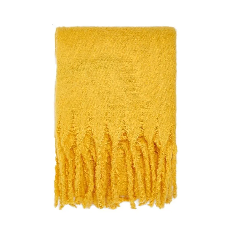 Новинка Осень зима 2020 женский шарф с имбирной кисточкой украшение имитация