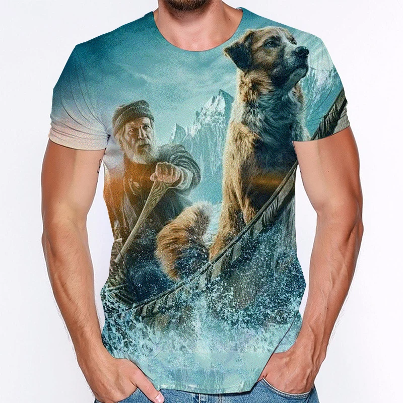 

New Movie The Call of The Wild 3d Men T Shirt Summer Fashion Short Sleeve Women Casual Oversized Tees The Call of The Wild Tops