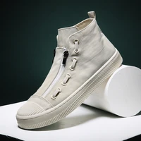 2019 mens vulcanize shoes classic canvas shoes solid lace up casual white black couple sneakers high top canvas shoes