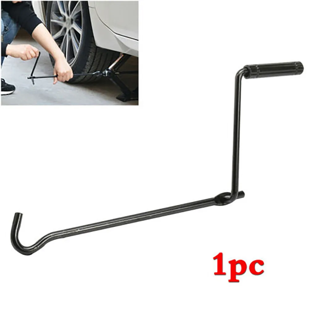 

1pc Car Jack Accessories Hand Rocker Metal Iron Tire Wheel Jack Lug Wrench Auto Labor-Saving Scissor Jack Wheel Repair Tool