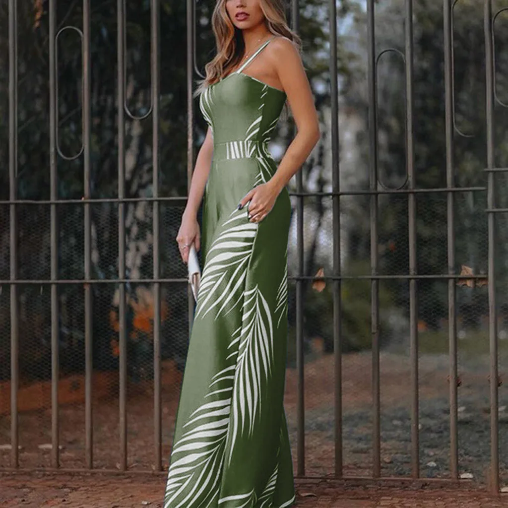 2020 европейские и американские женские подтяжки с высокой талией печатные