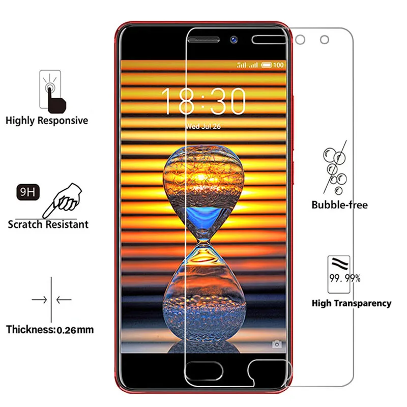 1/2 шт.! Закаленное защитное стекло для экрана Meizu Pro 7 6 Plus 5 закаленное 9H HD 16 15