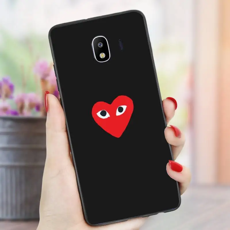 

PLAY Comme des Garcons Heart Phone Case For Samsung A20s A30S A31 A40 A50S A51 A70 A71 A80 Black Soft nax fundas cover