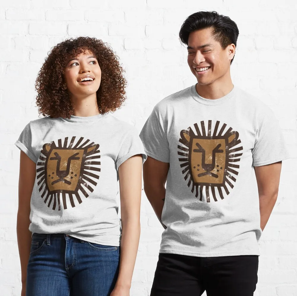 

Tops T Shirt Women Lion Abstract Classic T-Shirt