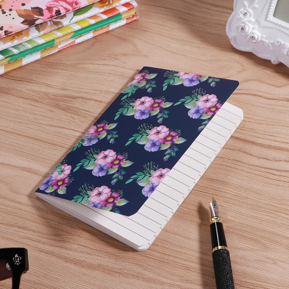 

NUOLUX 6 Pcs Pocket Notebook Premium Mini Ruled Paper Waterproof Cover Diary Journal Memo Book Notepad