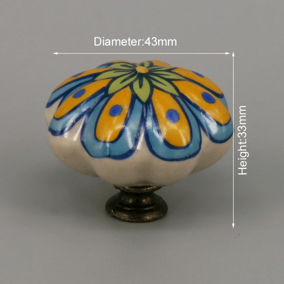 Винтажные керамические ручки для шкафа