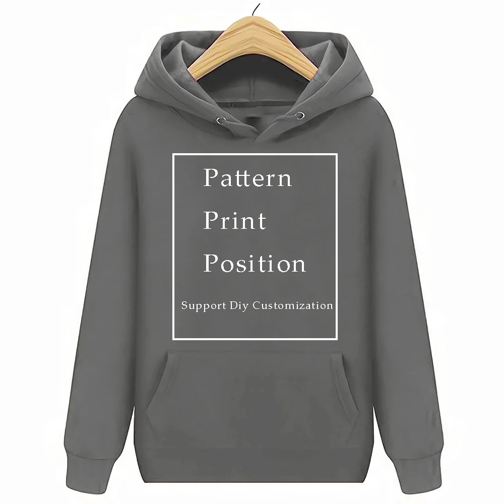 Hoodie dark gray Уличная одежда Balencia для мужчин Harajuku - Цвет: Hoodie dark gray