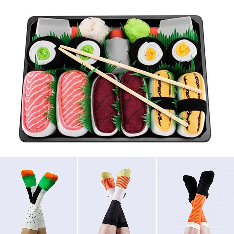 Недавно 3/4/5 пар суши узор носки японский стиль чулки новинка подарок для друзей VK