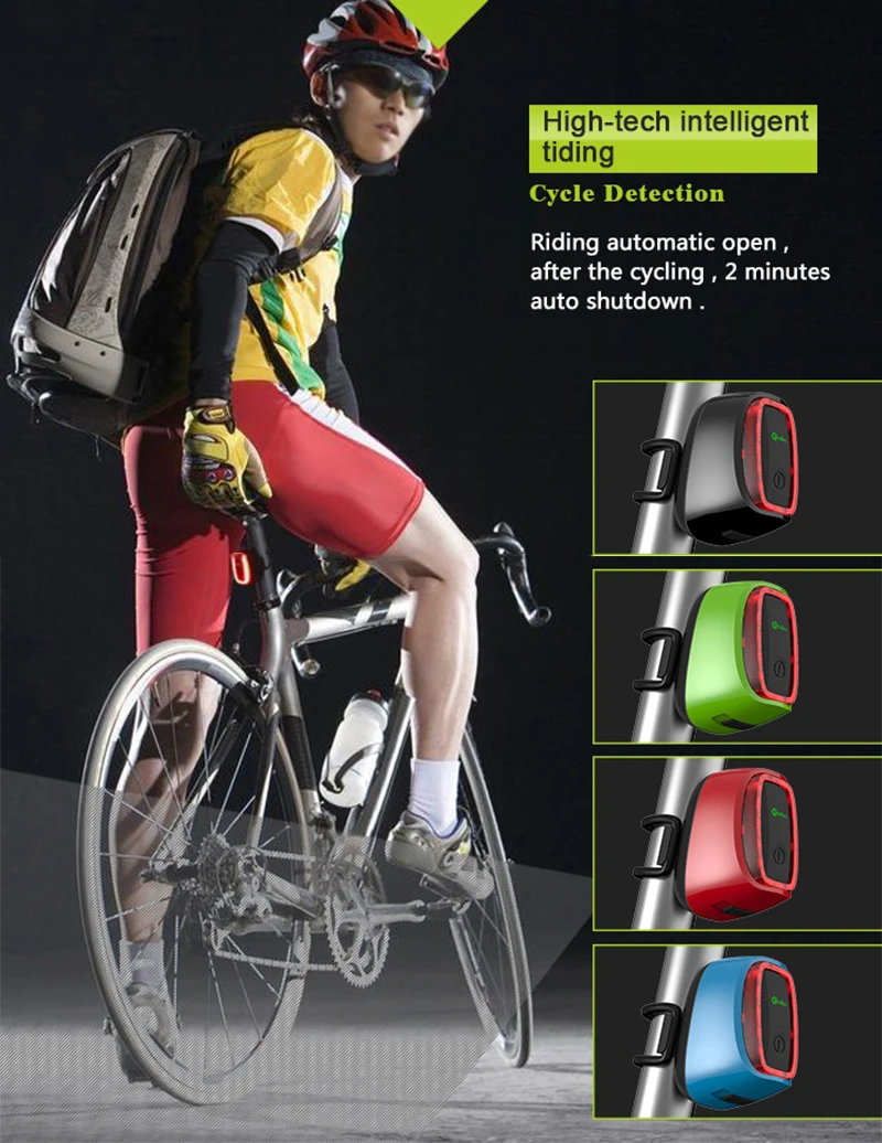 Новинка Meilan X6 велосипедный светильник беспроводной задний лазерный s USB