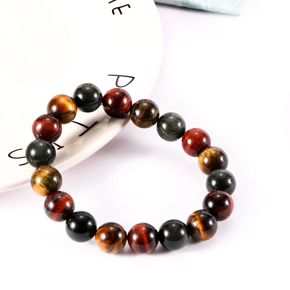 Модные браслеты 5A из натурального камня тигровый глаз и бриллиантовые