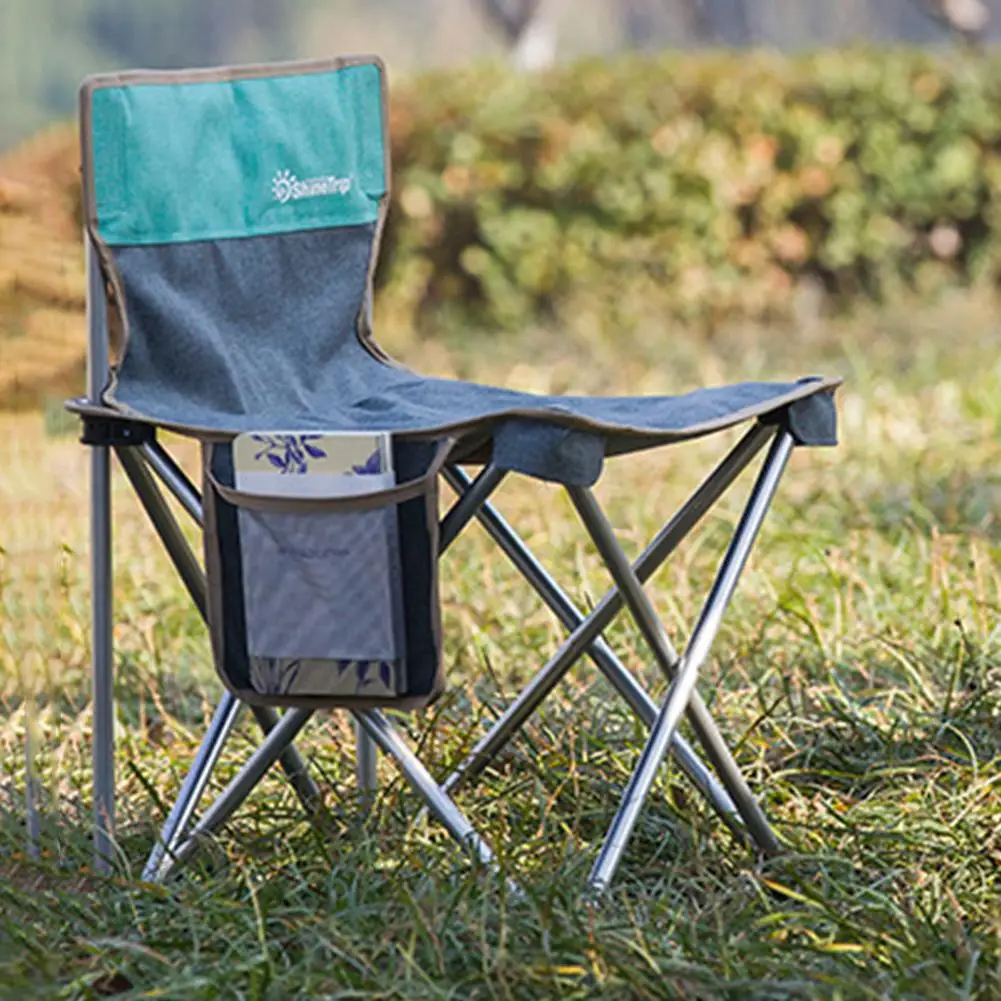 en Ucuz Kamp Katlanır Tabure Taşınabilir Balıkçılık Arkalığı Tabure Kompakt Katlanabilir Açık Sandalye Saklama çantası Ile Plaj Yürüyüş Seyahat