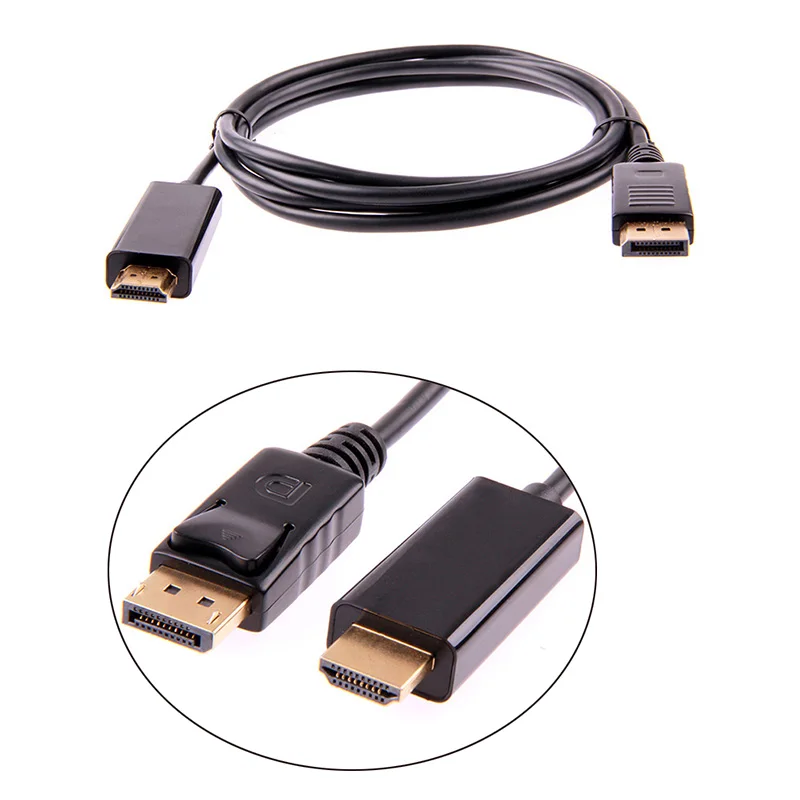 1 8 м/6 футов 10 Дисплей Порт DP штекер HDMI M/M кабель адаптер для MacBook Air Dell монитор |