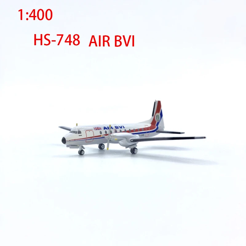 Модель самолета литья под давлением 1:400 весы HS-748 воздуха BVI статического взрослых