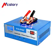 ANJING AJ-618E Car Battery Charger Automatic Intelligent Pulse Repair 130V-250V 200AH 12/24V With Adapter Jump Starter