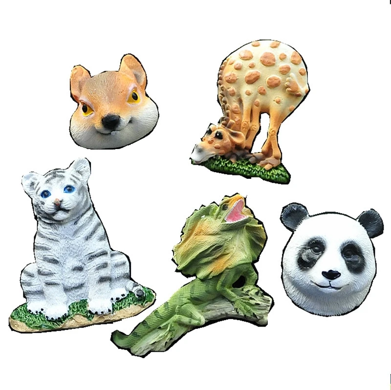 

Симпатичная панда, белка, зонтик с жирафом, ящерица, 3D магниты на холодильник, туризм, сувениры, магнитные наклейки на холодильник, ручная ро...