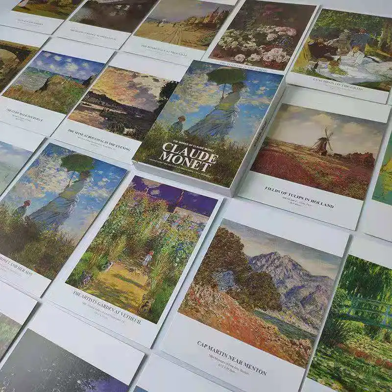 30 шт./компл. милые классические картины маслом Ван Гога поздравительные открытки