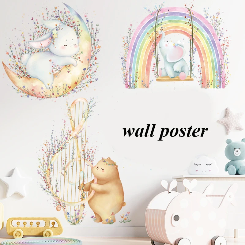 

New Cartoon Animal Wall Sticker PVC Waterproof Decorative Sticker Glorified Wall Sticker Funny Good-looking Home Decoration