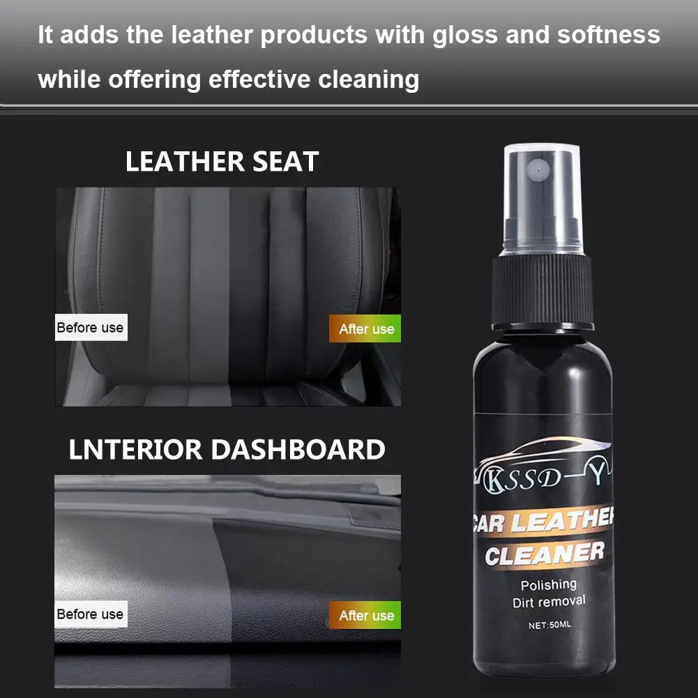 Новинка 2019 г. спрей для очистки кожи автомобиля жидкое нетоксичное средство