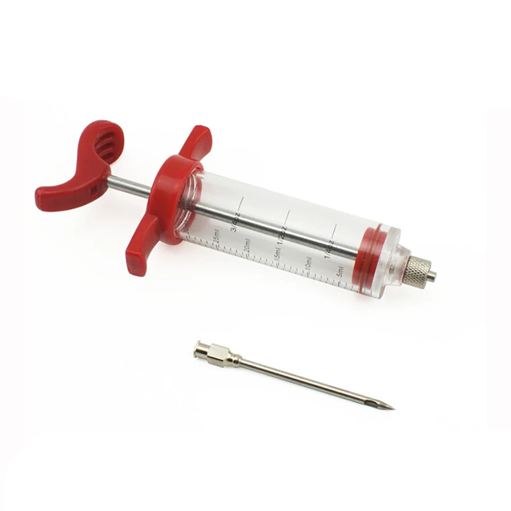 Нержавеющая сталь иглы кулинарный шприц для специй маринад инжектор вкус специи