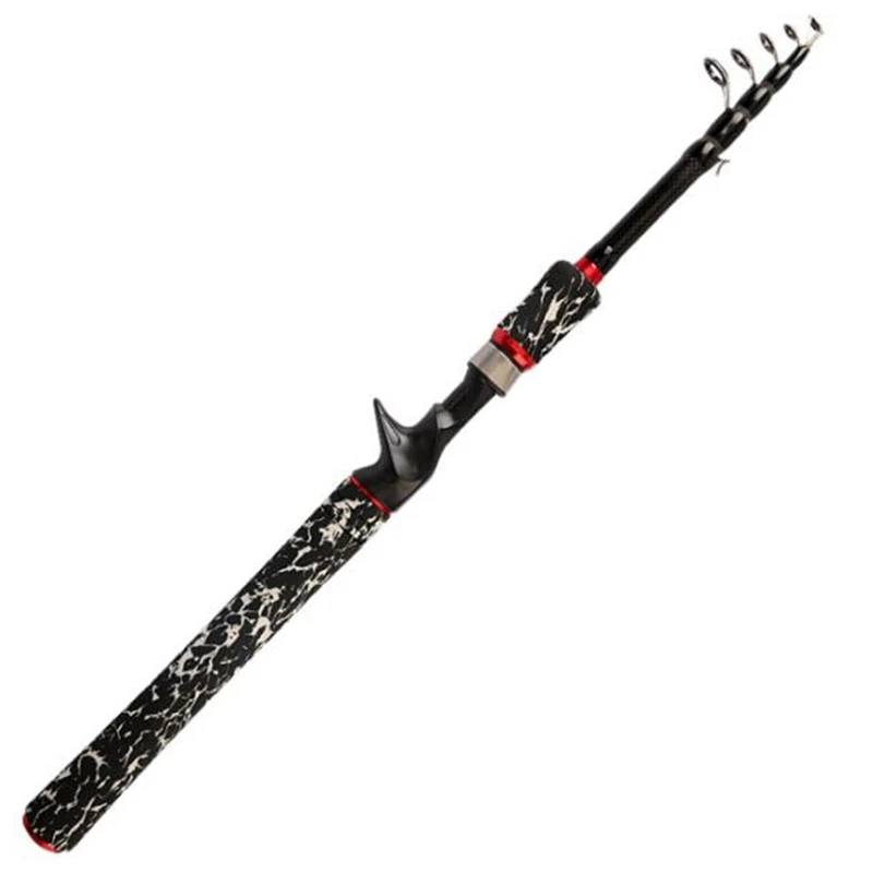 

Sea Pole Carbon FRP Material Fishing Rod Quality 1.8M Telescopic Fishing Rod Carbon Fiber Spinning Rod
