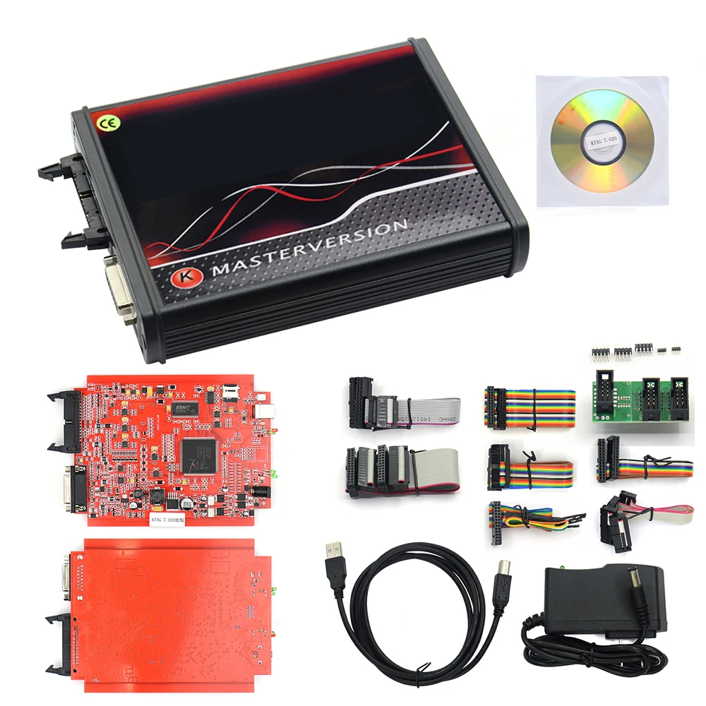 KESS KTAG 2 80 EU красный для V7.020 светодиодный 25 SW онлайн V5.017 K-TAG 7 020 Master 5 017 OBD2 тюнинг ECU |