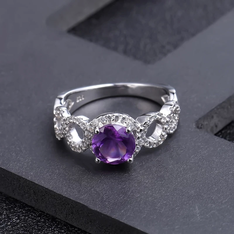 Драгоценный камень балет 1.35Ct круглый натуральный аметистовый драгоченный