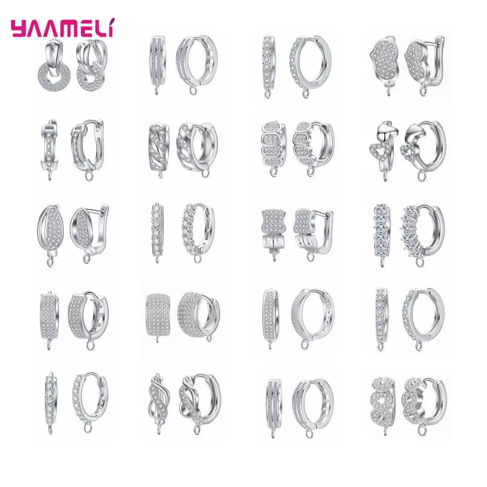 

DIY ювелирные изделия ручной работы, серьги из стерлингового серебра 925 пробы, серьги-кольца, крючки, аксессуары для женщин, роскошные серьги, ...