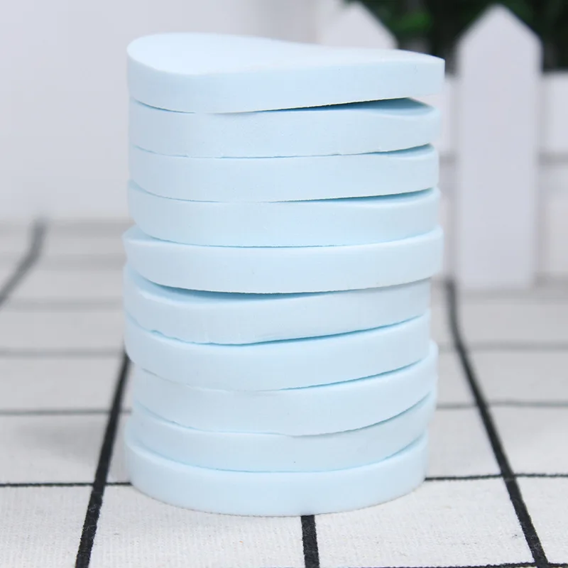 10 шт. Профессиональная круглая форма пудра для лица спонж портативная Мягкая