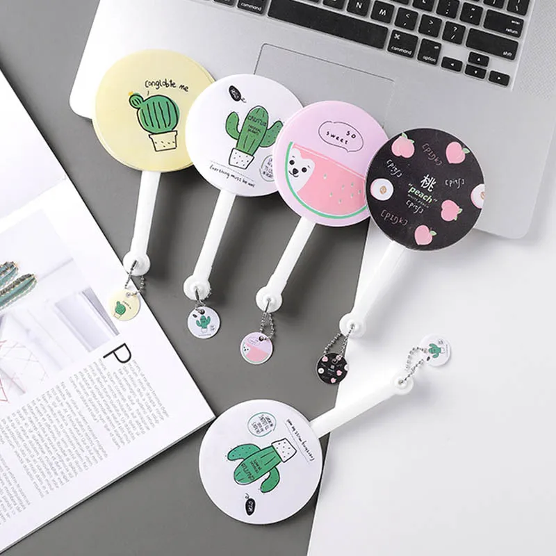 Милый фруктовый узор портативный 1 шт. летние поставки складной веер подарок для