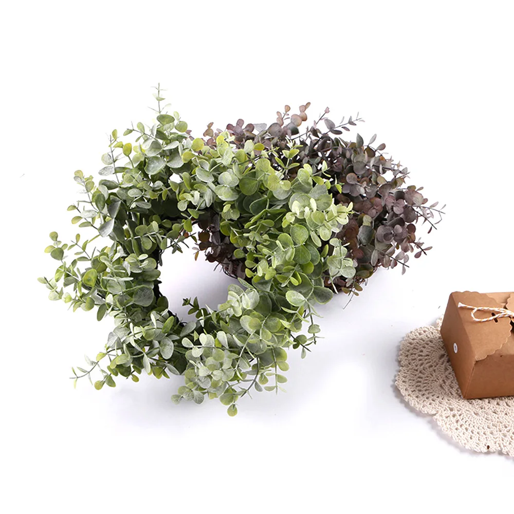 Искусственный венок искусственный эвкалипт круг сад Настенный декор входная