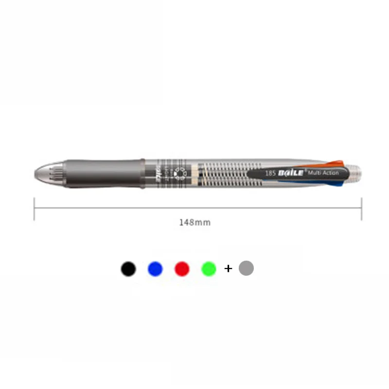 5 шт./лот многоцветная шариковая ручка в 1 0 7 мм для пополнения и механический