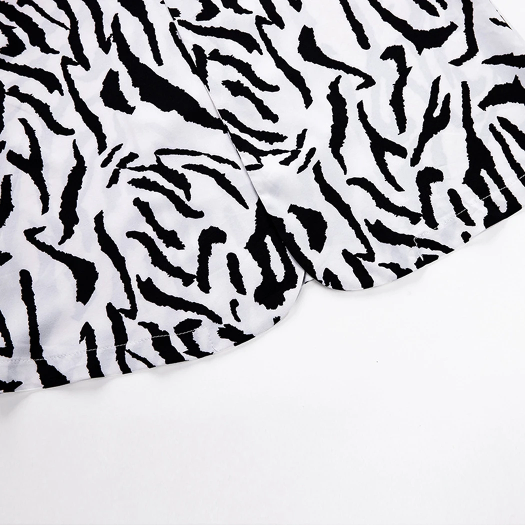 Офисный Женский блейзер в полоску с принтом зебры осенний Модный женский длинный