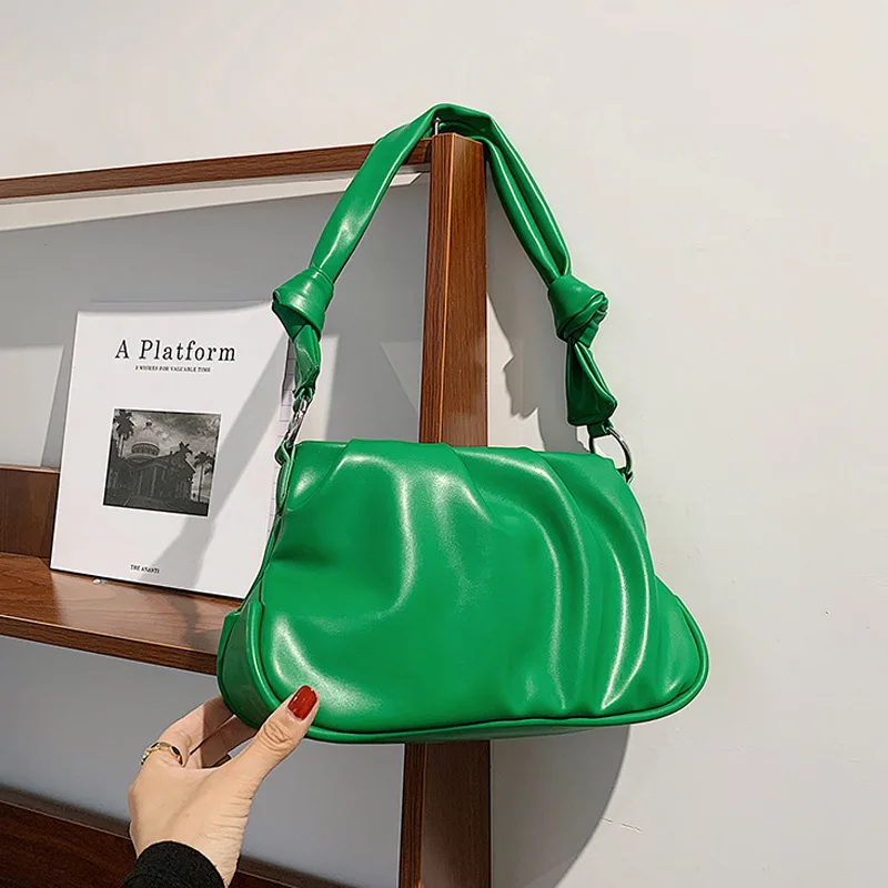 

Маленькие складные сумки через плечо из искусственной кожи для женщин, дизайнерские сумки и кошельки от известного бренда, женская модная с...