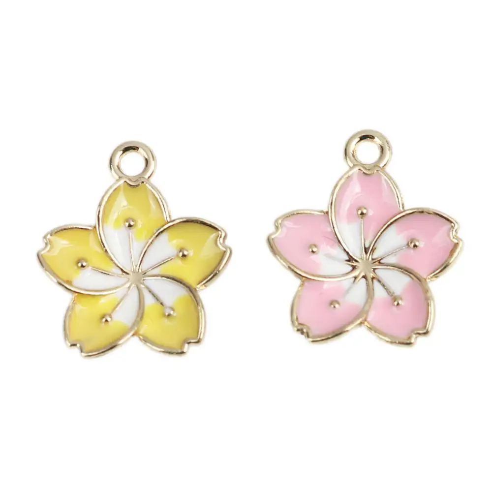 Doreen Box Подвески из цинкового сплава подвески в виде милого цветка Золотого