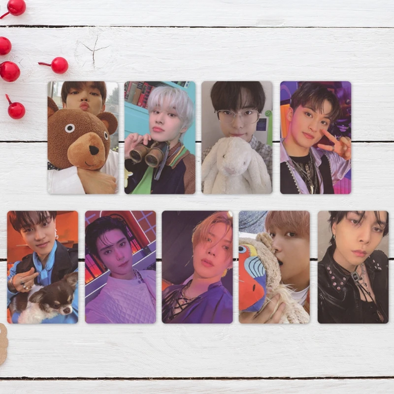9Pcs/Set Kpop Nct127 Postcard Album Sticker Lomo Card Photocard Small Fans Collection Gift | Канцтовары для офиса и дома
