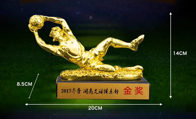 Кубок мира Золотой Boot Cup настраиваемый футбольный матч Вратарский вратарь баллон д 'ор трофеи рефери сувениры